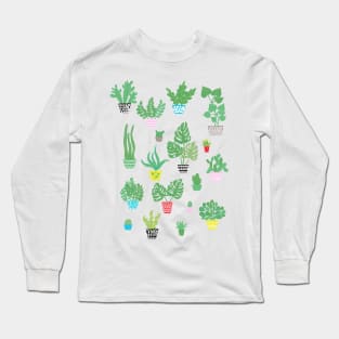 Happy Houseplants Long Sleeve T-Shirt